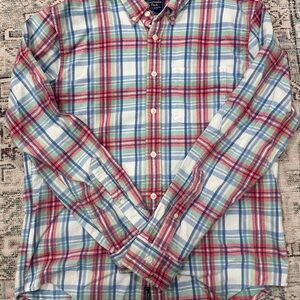 Abercrombie & Fitch Multicolor Plaid Button Down flannel shirt
